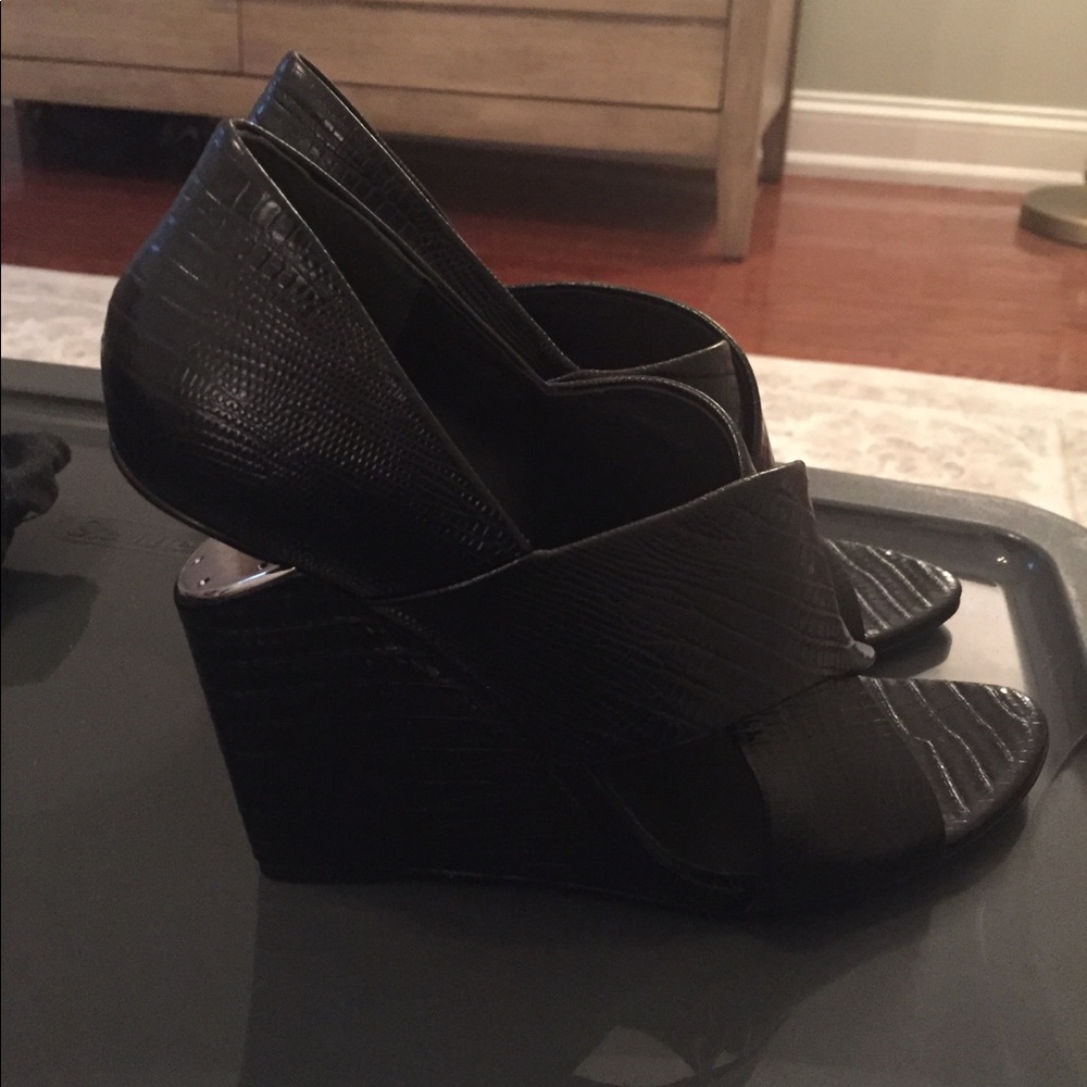 Alexander wang brand new snakeskin wedges